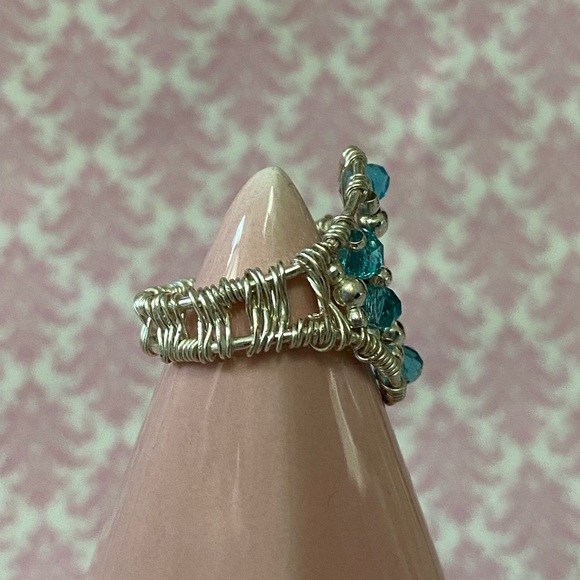 Handmade Wire weaved ring - Picture 2 of 5